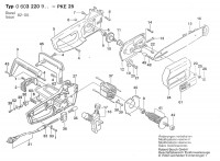 Bosch 0 603 220 903 Pke 25 Diy Chain Saw 220 V / Eu Spare Parts